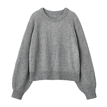 Ribbed knit pullover