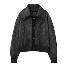 ribbed knit cardigan