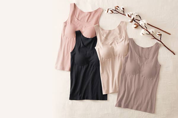 パッド取り外し可能なシームレスブラトップ