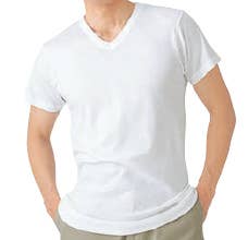 半袖V首