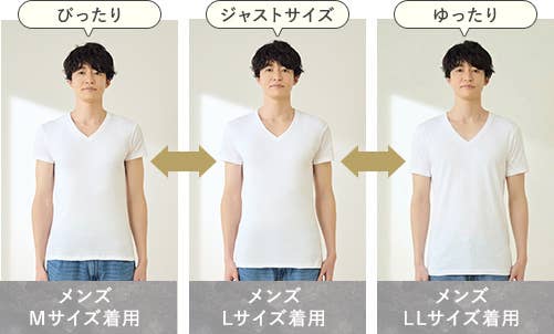 メンズ 着用比較