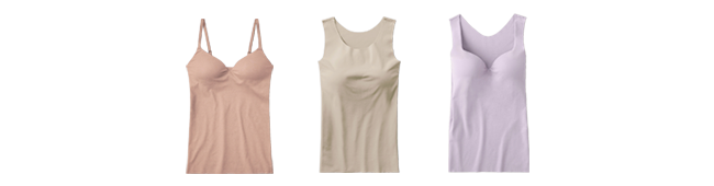 カップ付きインナー