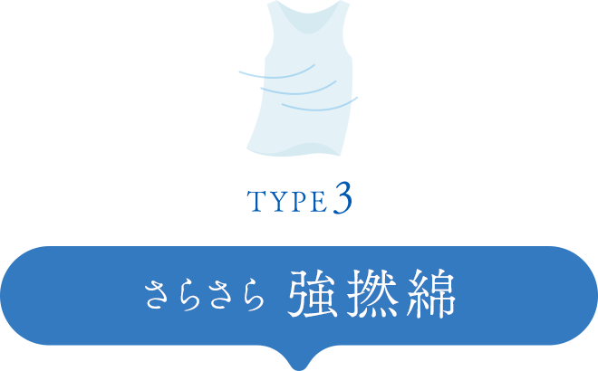 TYPE3 さらさら強撚綿