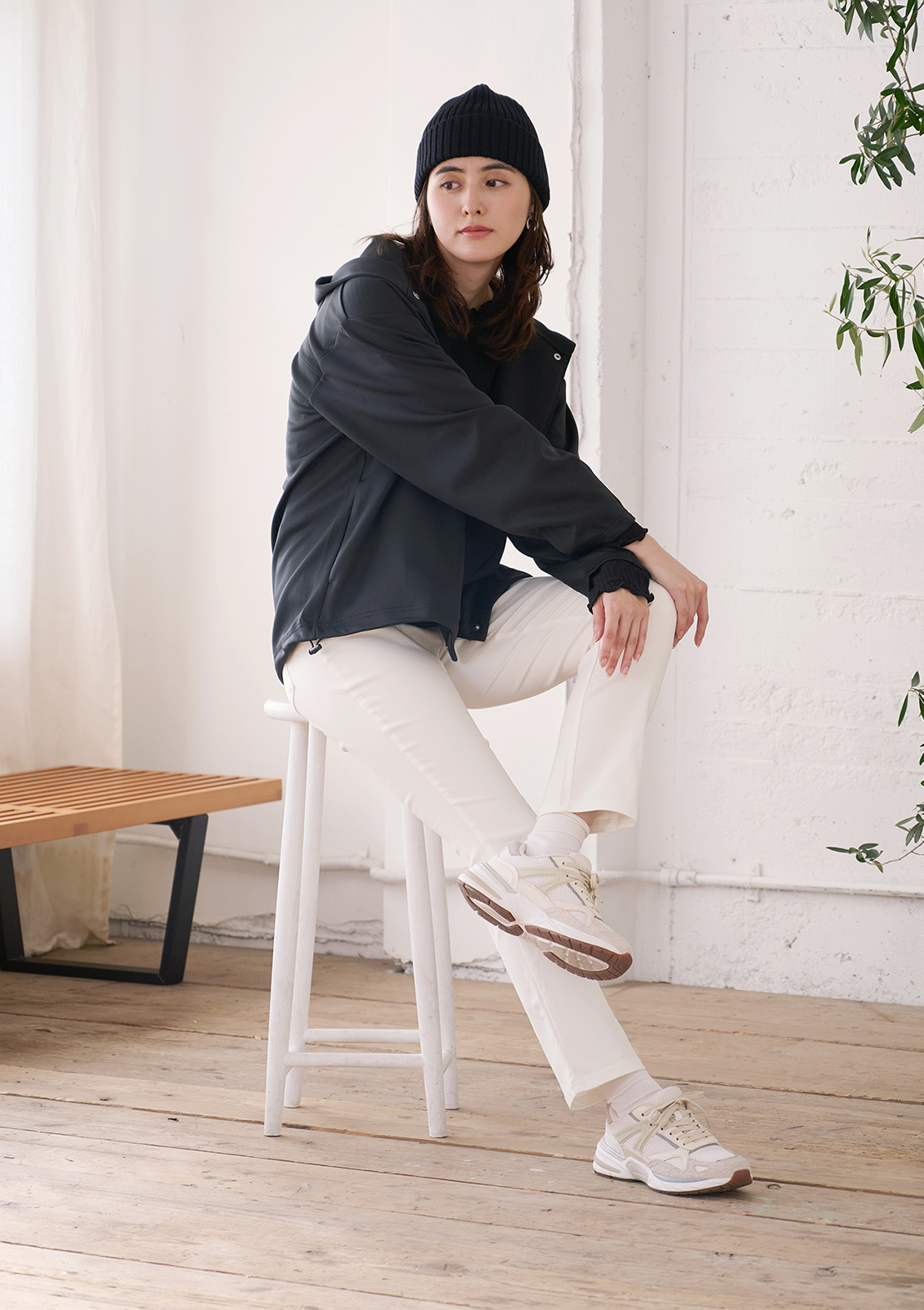 168cm M オフホワイト着用