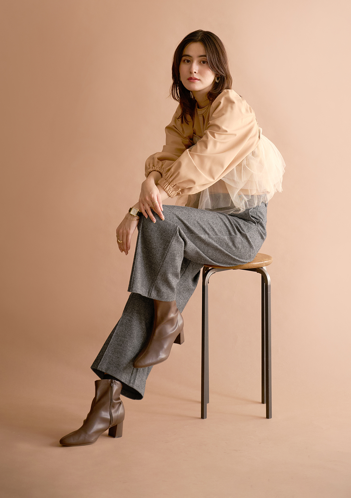 168cm M モクグレー着用