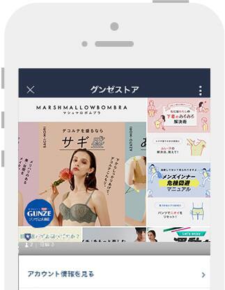 グンゼストア LINE@アカウントイメージ