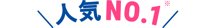 人気NO.1