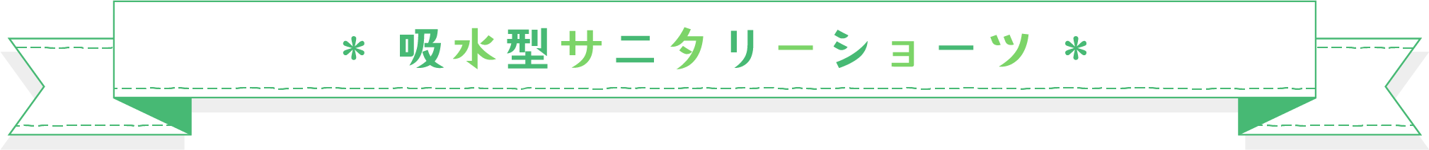 吸水型サニタリーショーツ