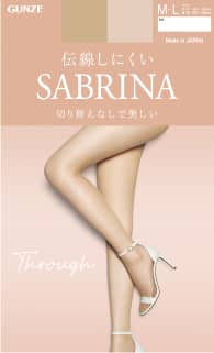 GUNZE 伝線しにくい SABRINA 切り替えなしで美しい Through