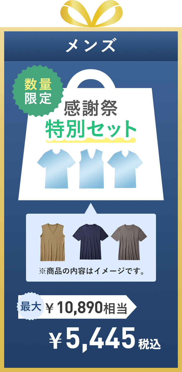 感謝祭特別セットトップス　メンズ