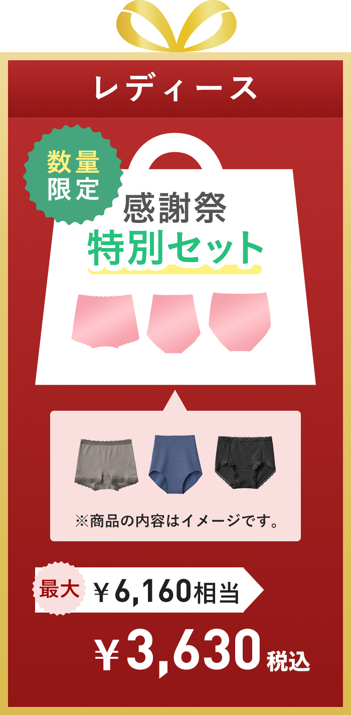 感謝祭特別セットショーツレディース