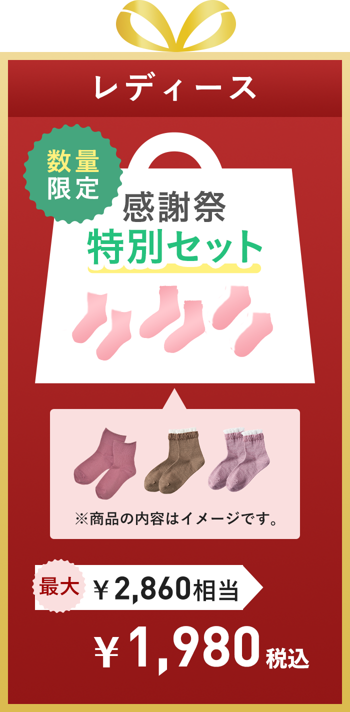 感謝祭特別セット靴下レディース