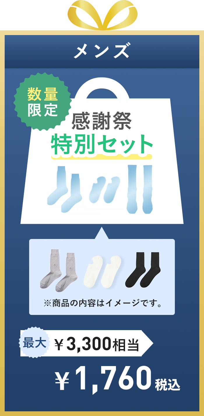 感謝祭特別セット靴下メンズ