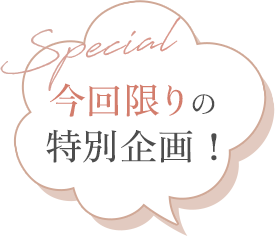 今回限りの特別価格