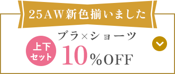 ブラ×ショーツ 上下セット10%OFF