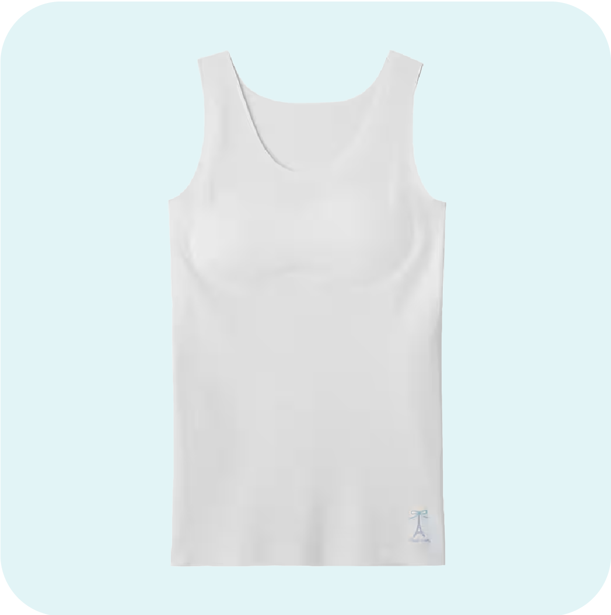 ピエクレール【綿混/パッド付】タンクトップ(完全無縫製)(140~160cm)