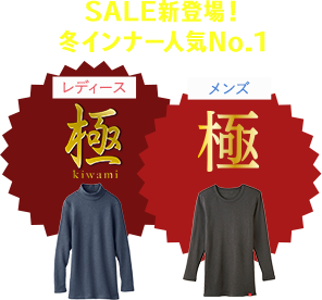 冬インナー人気NO.1「極」
