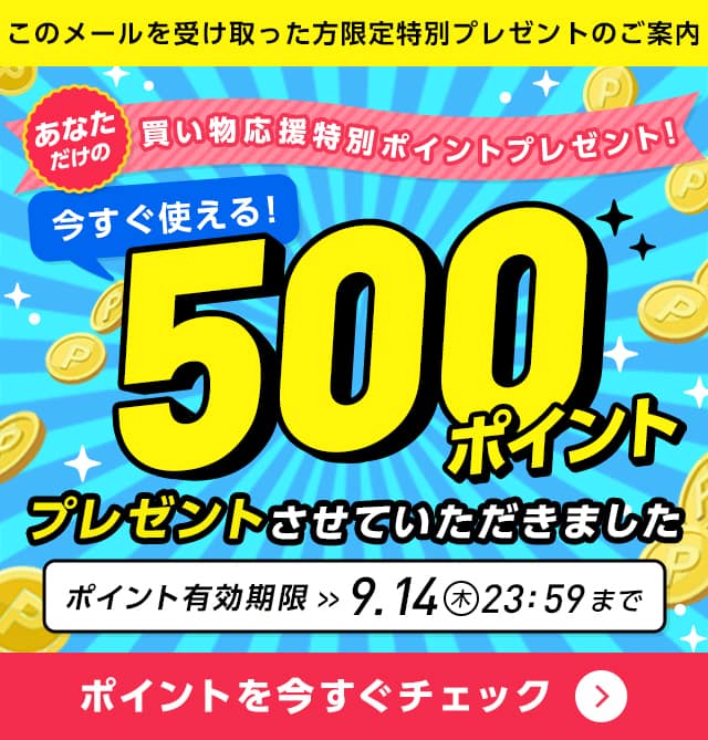買い物応援特別ポイントプレゼント