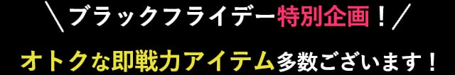 ブラックフライデー特別企画！
