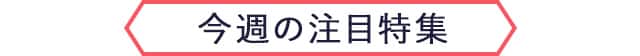 今週の注目特集