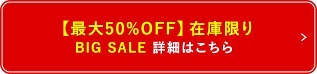 最大50%OFF 在庫限り BIG SALE 詳細はこちら