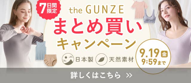 the GUNZEまとめ買いキャンペーン