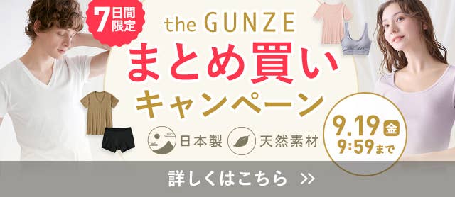 the GUNZEまとめ買いキャンペーン