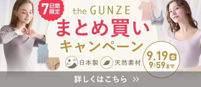the GUNZEまとめ買いキャンペーン