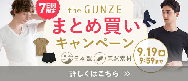 the GUNZEまとめ買いキャンペーン