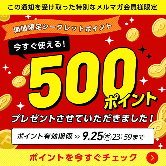 ポイントを今すぐチェック