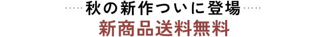 秋の新作ついに登場!新商品送料無料